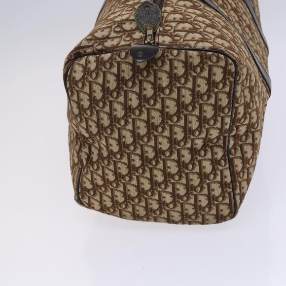 Christian Dior Trotter Canvas Boston Bag Brown Auth EC203 - Picture 5 of 16